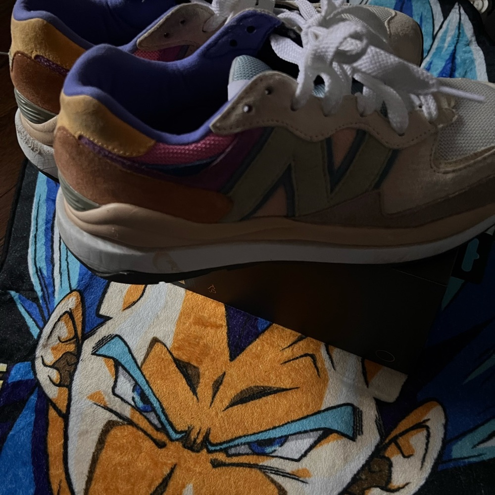 Mens New Balance 57/40 Calm taupe Vibrant Apricot 2022